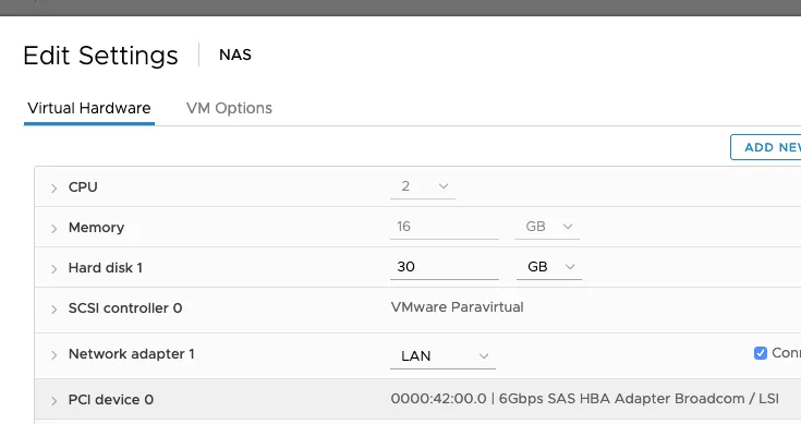 VM Settings